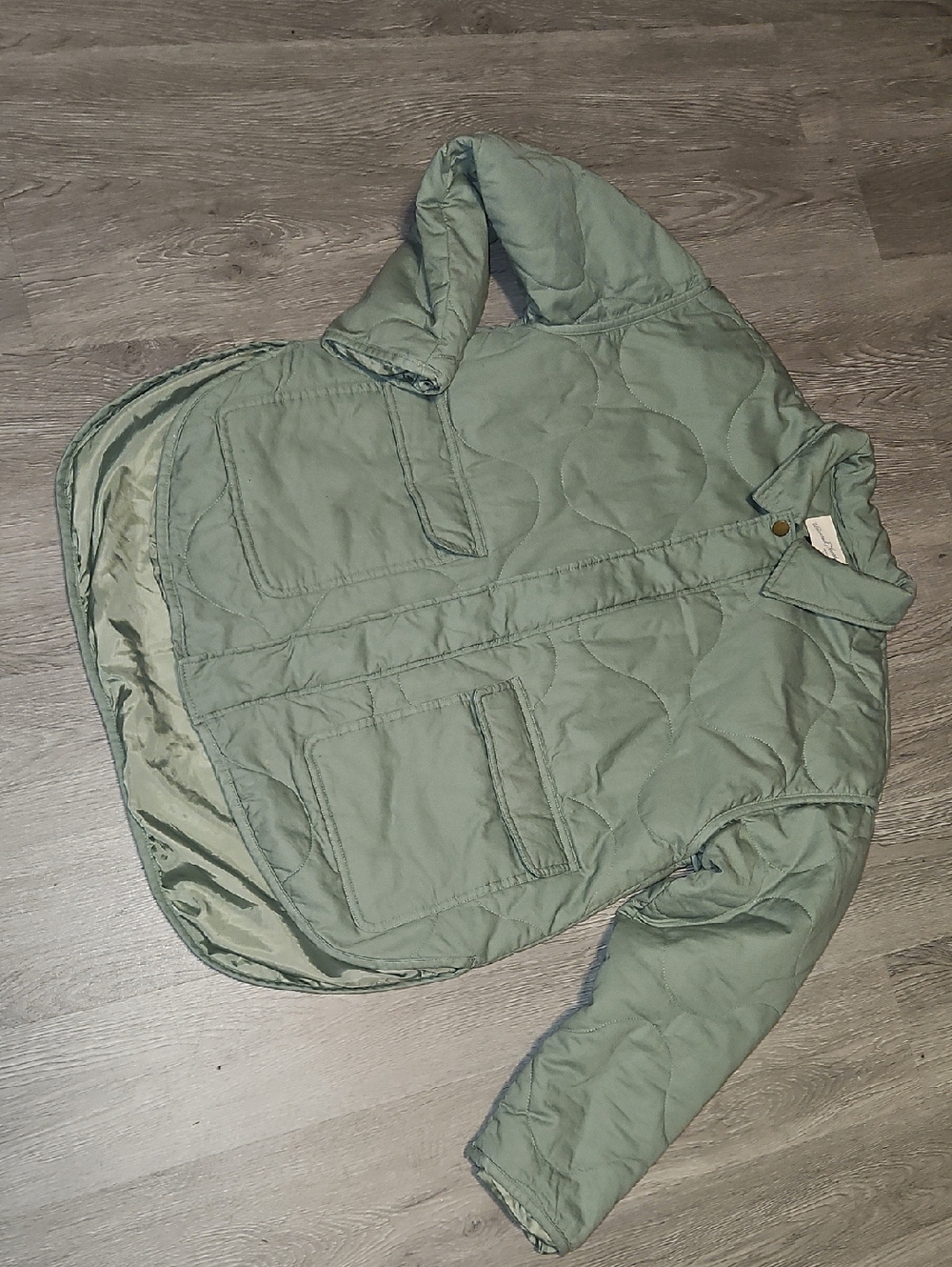 Universal Thread Sage Green Quilted Utility Jacket..Gr3at Spring Jacket